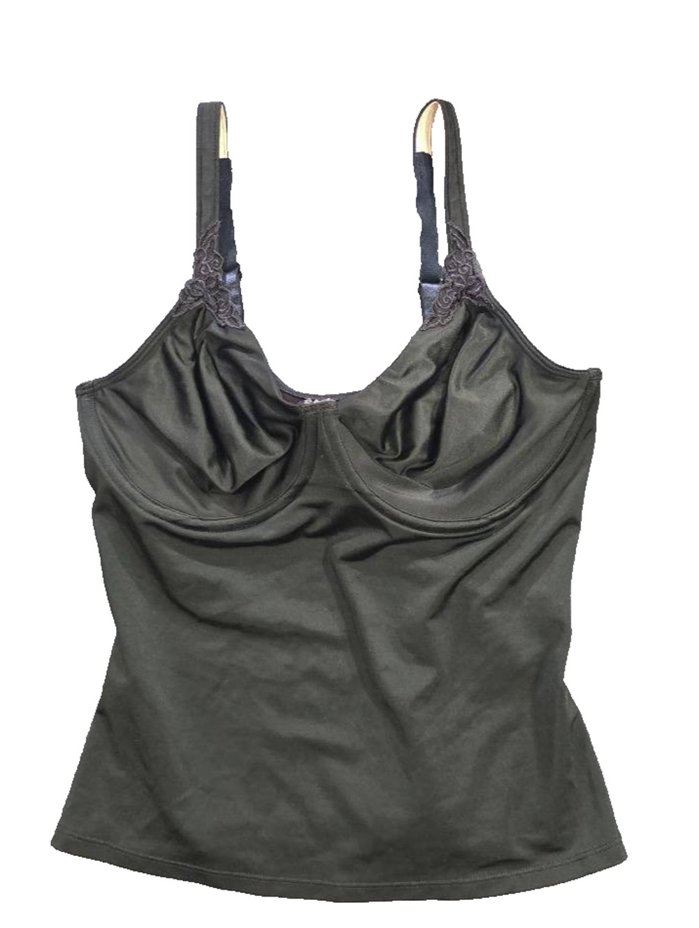 Bali Shaping Cami Bra Top Underwire Smoothing Camisole Shapewear 36 D A011126